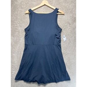 Old Navy Active Studio Dress‎ Navy Blue Built In Shorts Padded Bra Go Dry Size L